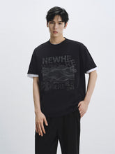 Men's Oversized T-Shirt with Graphic Print
